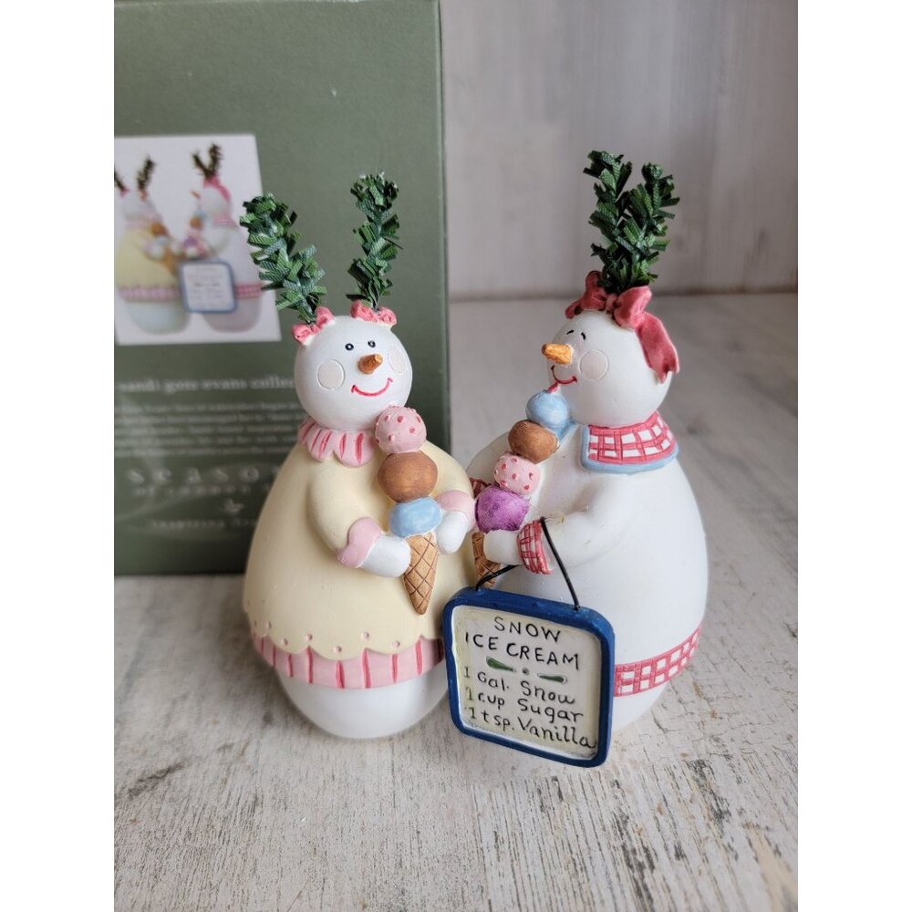 Seasons Cannon‎ falls no ice cream snowman Xmas figure decor